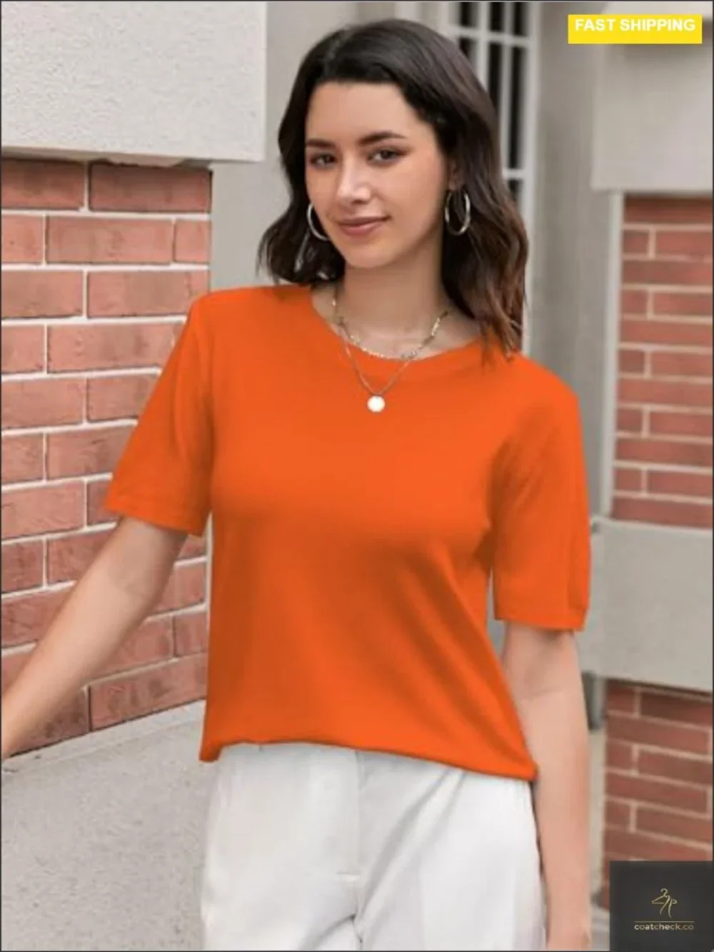 Short Sleeve Sweater Crew Neck Ribbed Hem Lightweight Knit Pullover